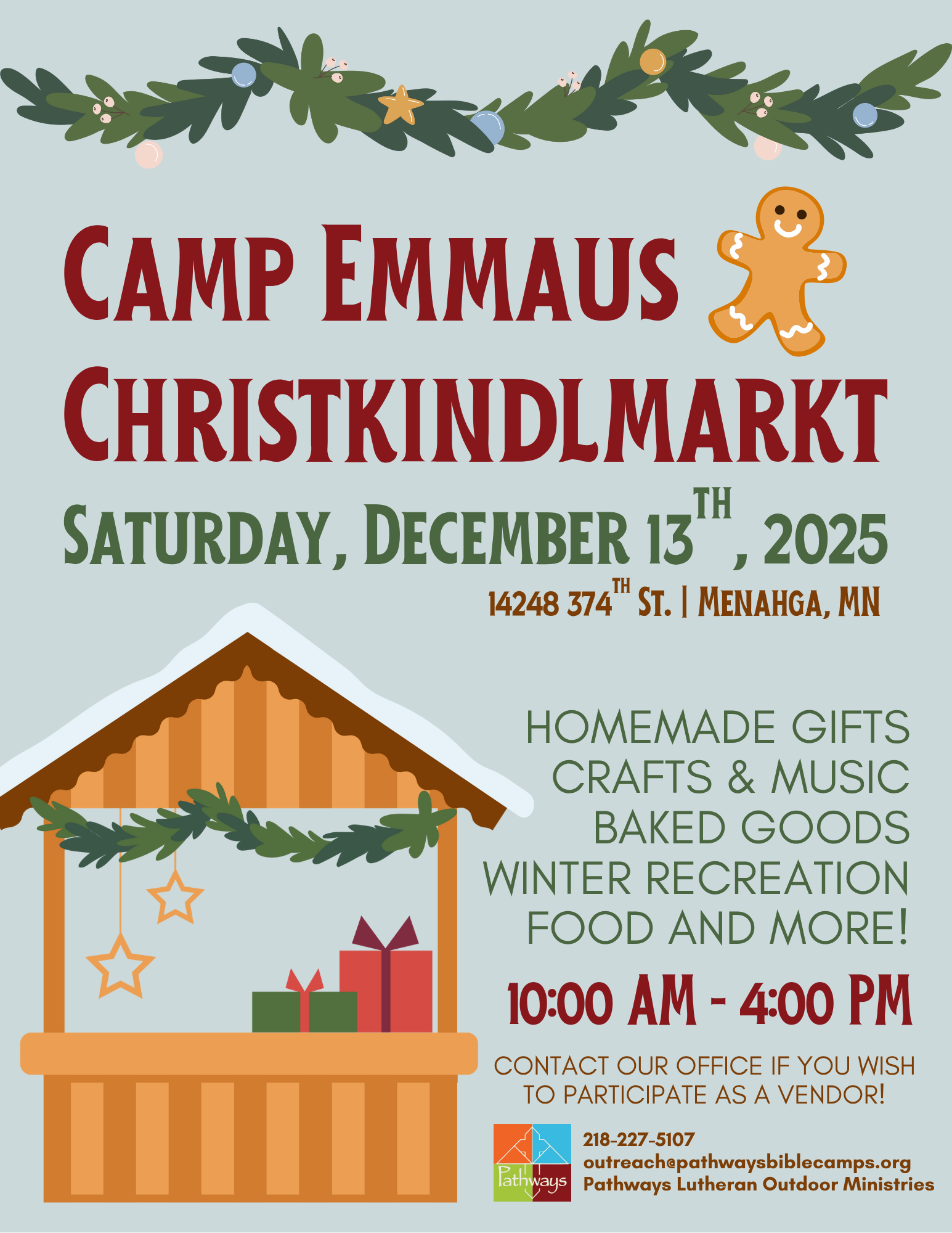 Event Promo Photo For Camp Emmaus Christmas Market